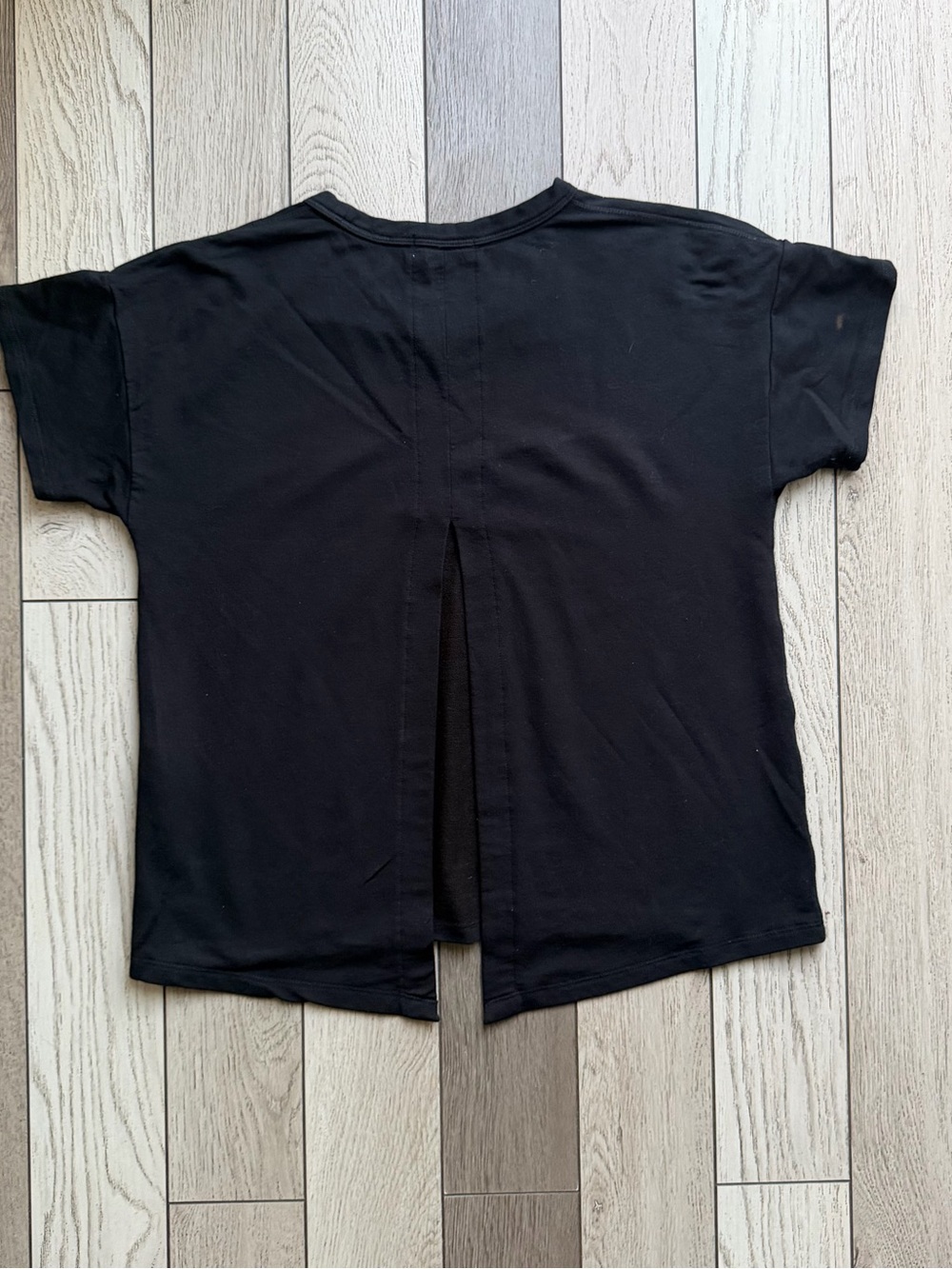 rag & bone Black Short Sleeve Crewneck Tee open Back size S - Picture 3 of 5